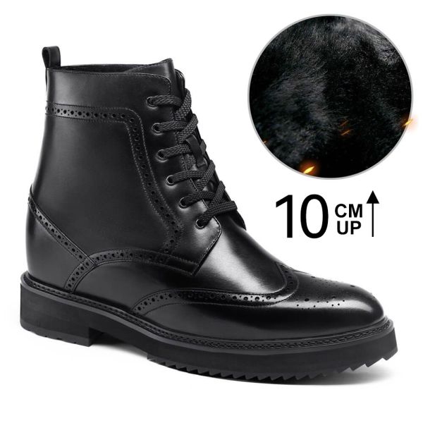 Botas Moto Para Ganar Altura Negro 10cm